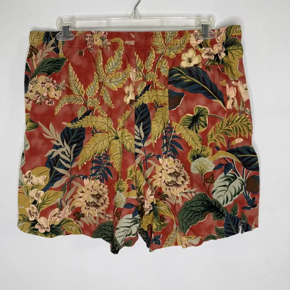 Polo Sport Swim Trunks Mens 2XL Multicolor Tropical Floral Drawstring Beach